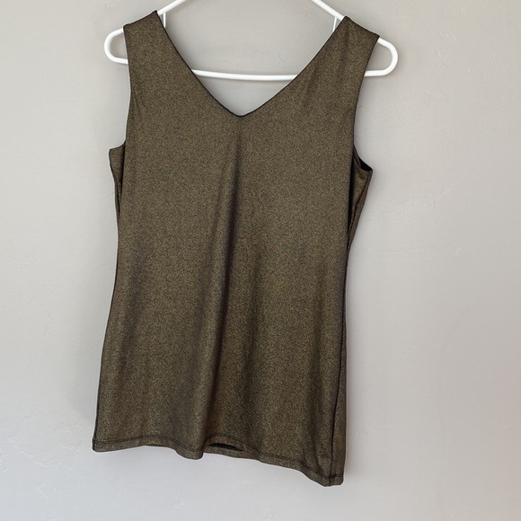 Cache gold glitter tank top size S - Picture 2 of 7
